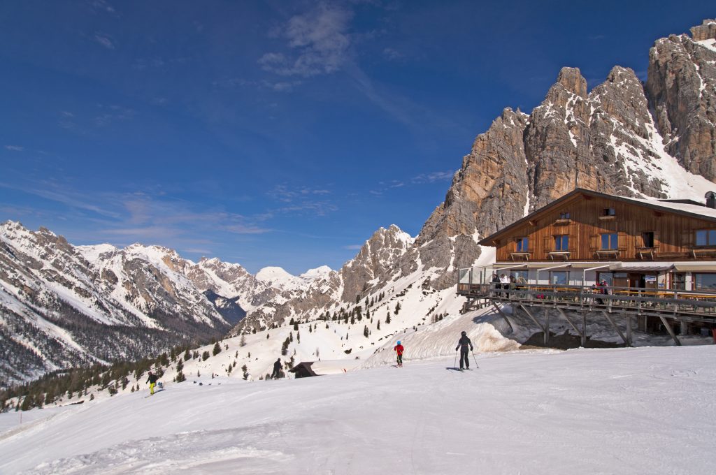 Skigebied Cortina d'Ampezzo Italie